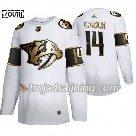 Nashville Predators tröja Mattias Ekholm 14 2019-2020 Adidas Golden Edition Vit Authentic - NHL Tröjor Barn Nashville Predators tröja Mattias Ekholm 14 2019-2020 Adidas Golden Edition Vit Authentic - NHL Tröjor Barn